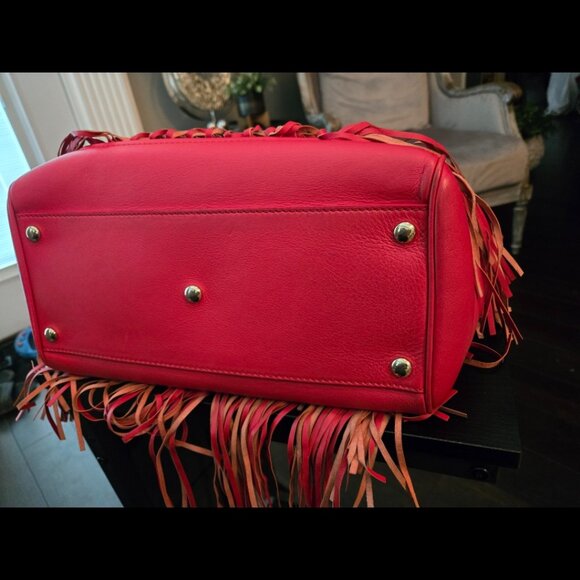 Pristine Authentic Limited Edition Versace Medussa Head Fringe Satchel Bag - Picture 9 of 16